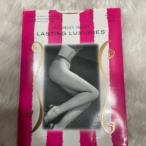 Rare Vintage Victoria's Secret Lasting Luxuries Natural Pantyhose - Picture 2 of 7